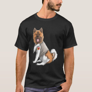American Akita I Liebe Mama Tattoo Hundeshirt Mütt T-Shirt