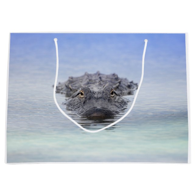 American Alligator – Lake Apopka Wildlife Drive Große Geschenktüte (Vorderseite)