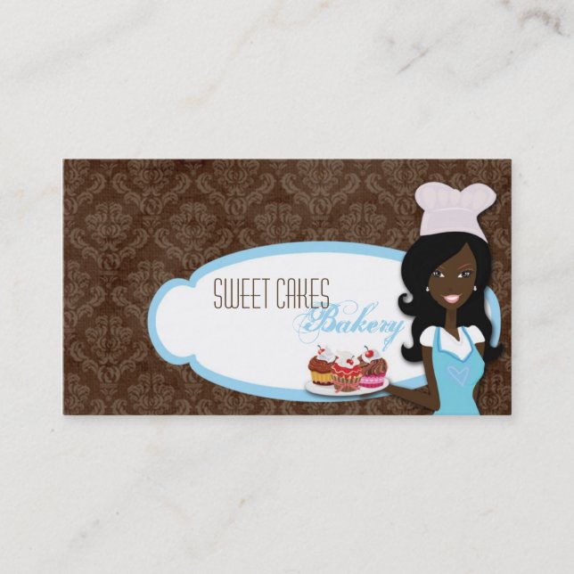 American American Baker Cup Cakes Business Card Visitenkarte (Vorderseite)