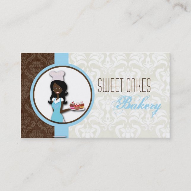 American American Baker Cup Cakes Business Card Visitenkarte (Vorderseite)