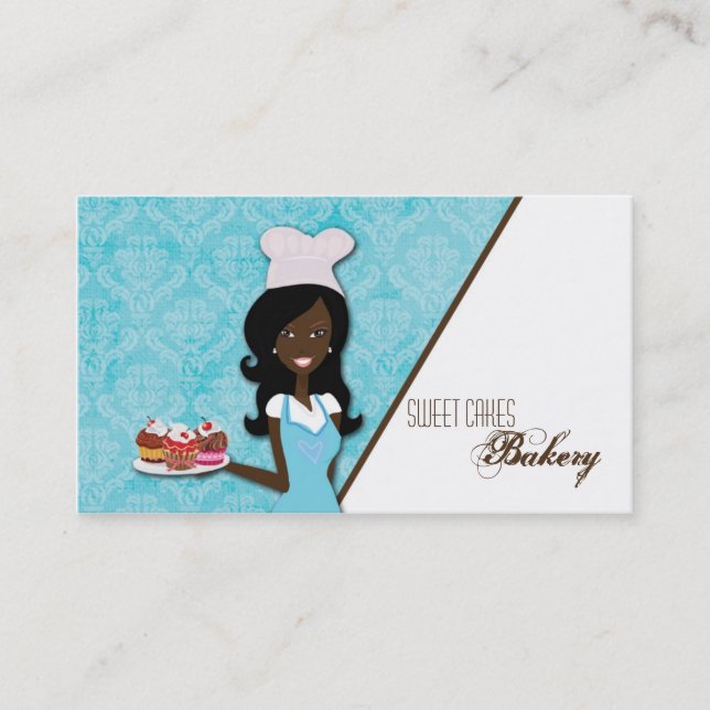 American American Baker Cup Cakes Business Card Visitenkarte (Vorderseite)