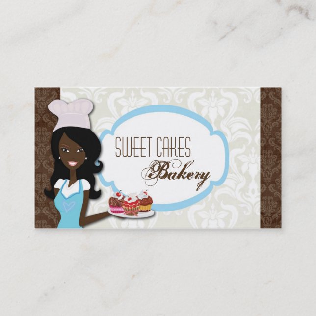 American American Baker Cup Cakes Business Card Visitenkarte (Vorderseite)