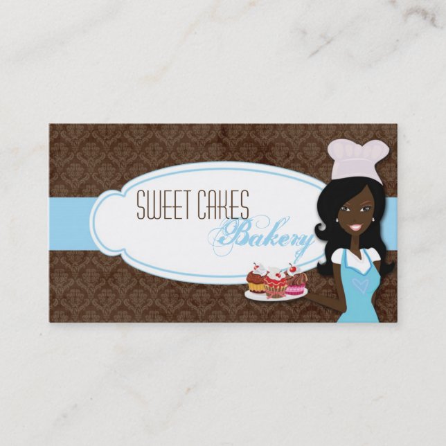 American American Baker Cup Cakes Business Card Visitenkarte (Vorderseite)