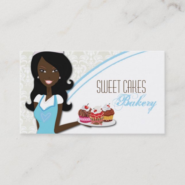 American American Baker Cup Cakes Business Card Visitenkarte (Vorderseite)