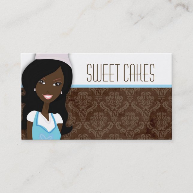 American American Baker Cup Cakes Business Card Visitenkarte (Vorderseite)