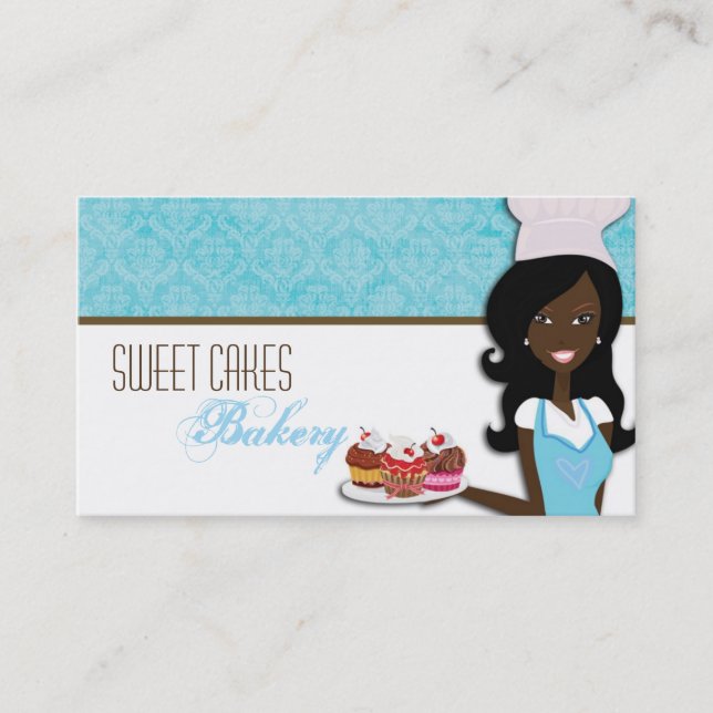 American American Baker Cup Cakes Business Card Visitenkarte (Vorderseite)