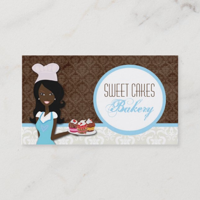 American American Baker Cup Cakes Business Card Visitenkarte (Vorderseite)