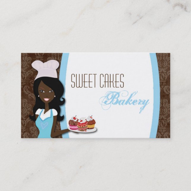American American Baker Cup Cakes Business Card Visitenkarte (Vorderseite)