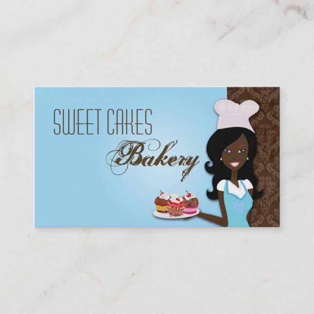 American American Baker Cup Cakes Business Card Visitenkarte (Vorderseite)