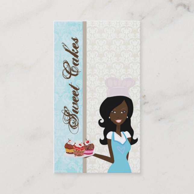 American American Baker Cup Cakes Business Card Visitenkarte (Vorderseite)