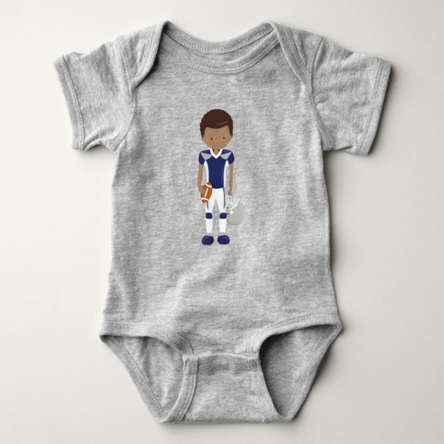 American American Boy, American Football, Rugby Baby Strampler (Vorderseite)
