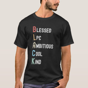American American Lpc Therapeut Black Acronym T-Shirt
