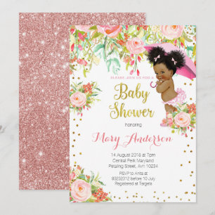 American American Princess Baby Showcard Einladung