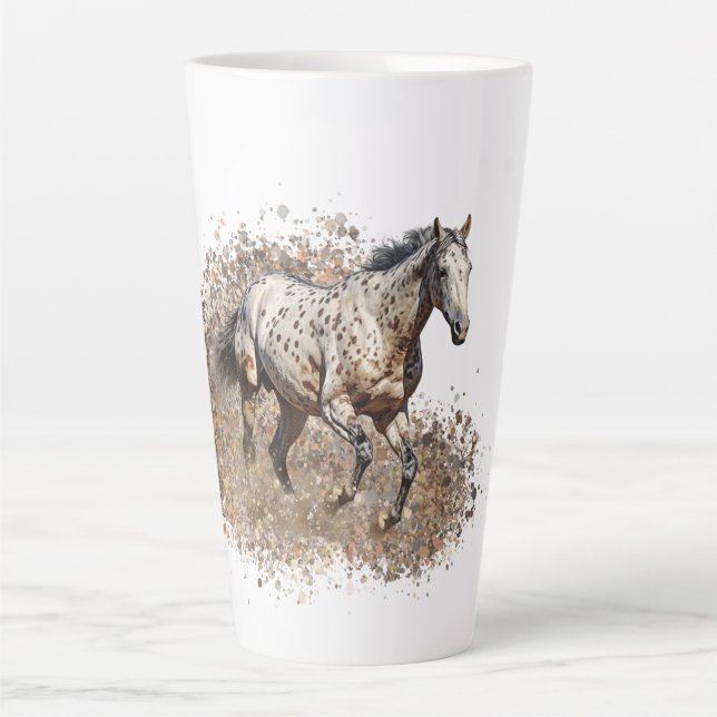 American Appaloosa Horse Latte Tasse (Vorderseite)