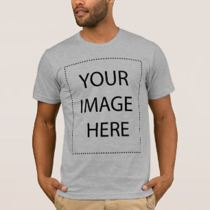 American Apparel T - Shirt (Angepasst): Grau melie