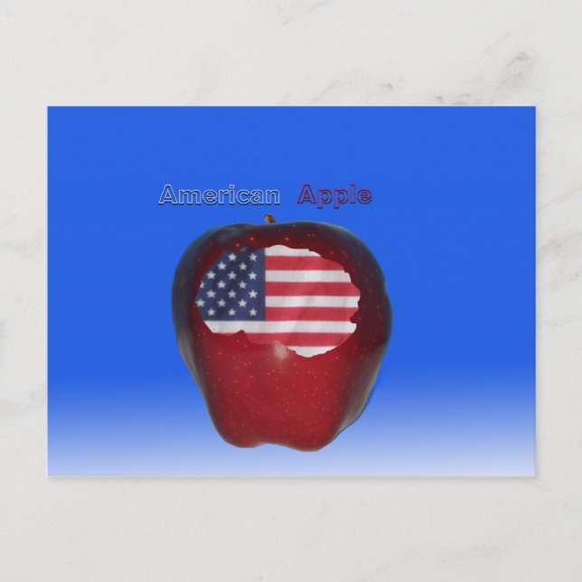 " American Apple " Postkarte (Vorderseite)