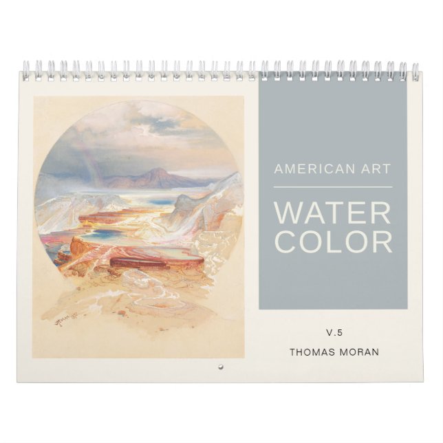 American Art Thomas Moran Watercolor Landscapes Kalender (Titelbild)