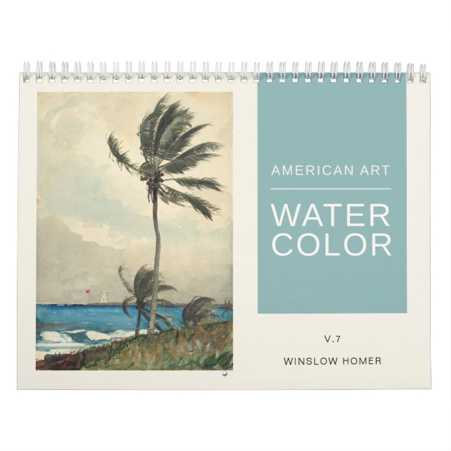 American Art Winslow Homer Aquarellbilder Kalender (Titelbild)