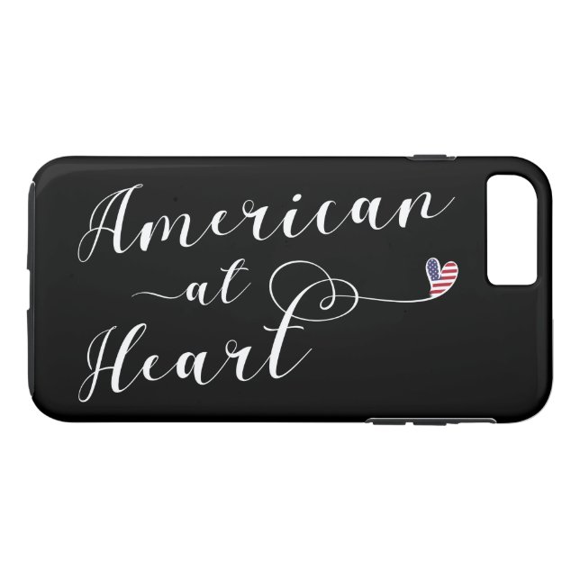 American at Heart Mobile Phone Case (Rückseite (Horizontal))