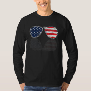 American Aviator Sonnenbrille Reflection Vintag Gr T-Shirt