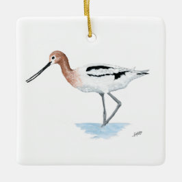 American Avocet Keramikornament