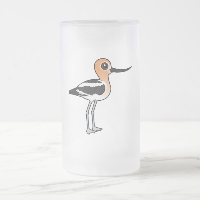 American Avocet Mattglas Bierglas (Mittel)