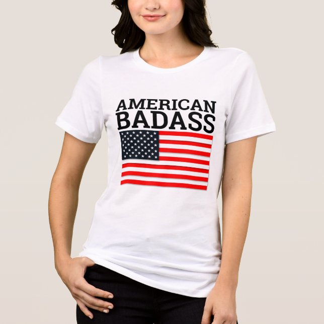 AMERICAN BADASS PATRIOTIC T-Shirts (Vorderseite)