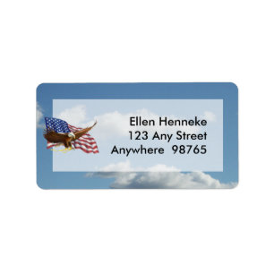 American Bald Eagle Adressaufkleber