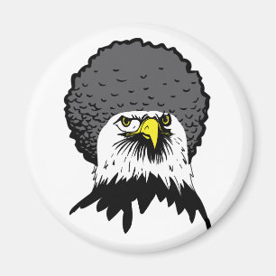 American Bald Eagle Afro Funny Kühlschrankmagnet Magnet