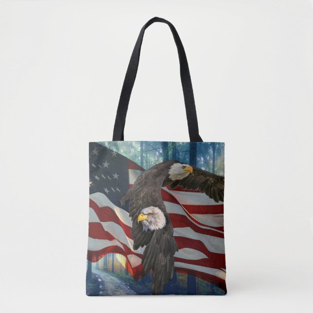 American Bald Eagle American Flag (Vorderseite)