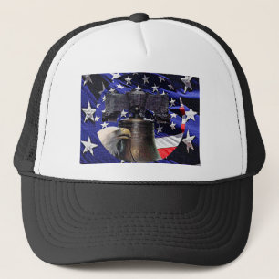 American Bald Eagle, Bell und Flag Truckerkappe