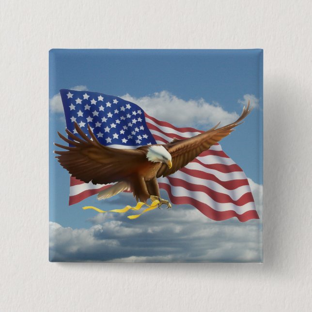 American Bald Eagle Button (Vorderseite)