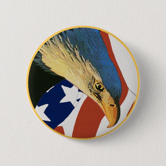 American Bald Eagle Button (Vorderseite)