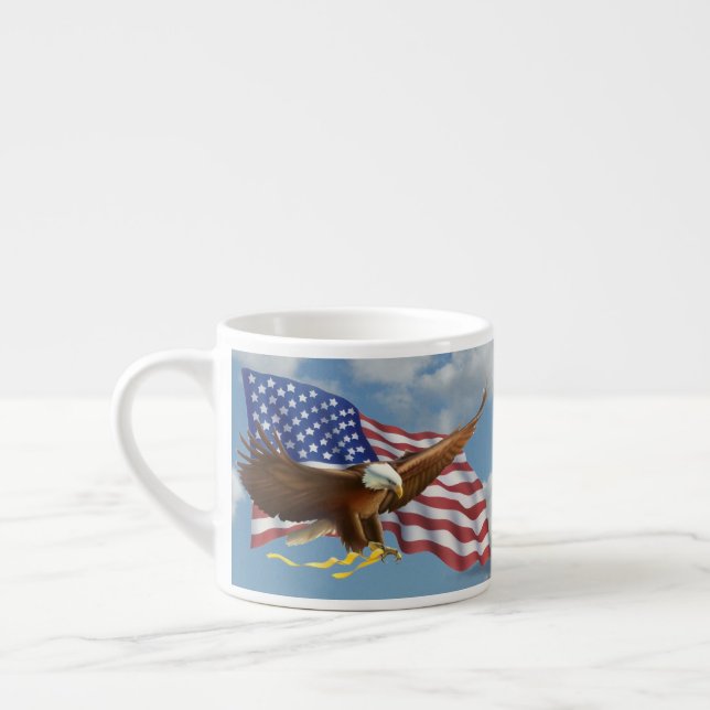 American Bald Eagle Espressotasse (Links)
