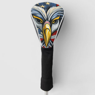 American Bald Eagle Flag Golf Headcover