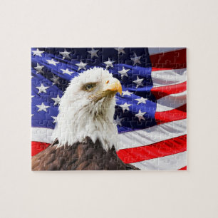 American Bald Eagle Flag Puzzle