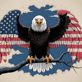 American Bald Eagle Flag Puzzle