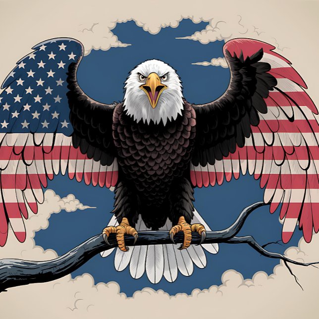 American Bald Eagle Flag Puzzle (Von Creator hochgeladen)