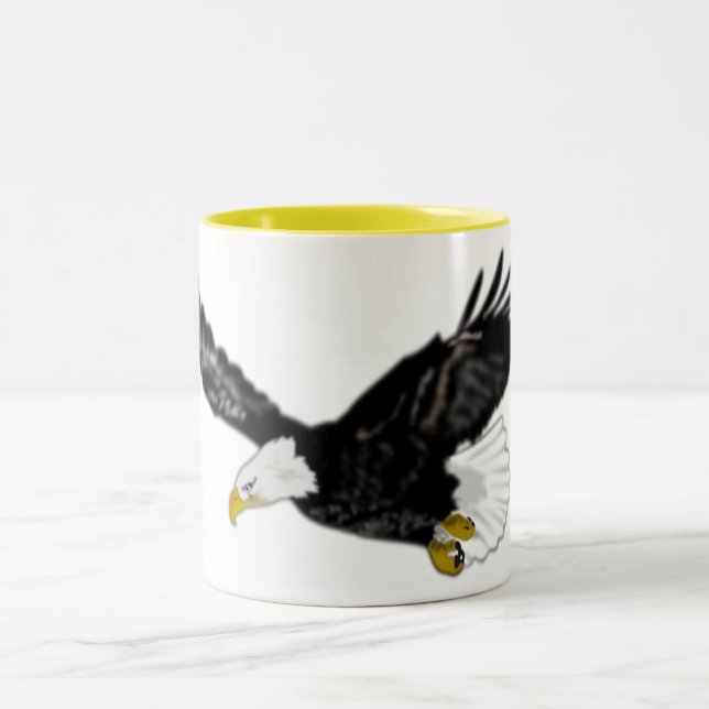 American Bald Eagle Flying Coffee Tasse (Mittel)
