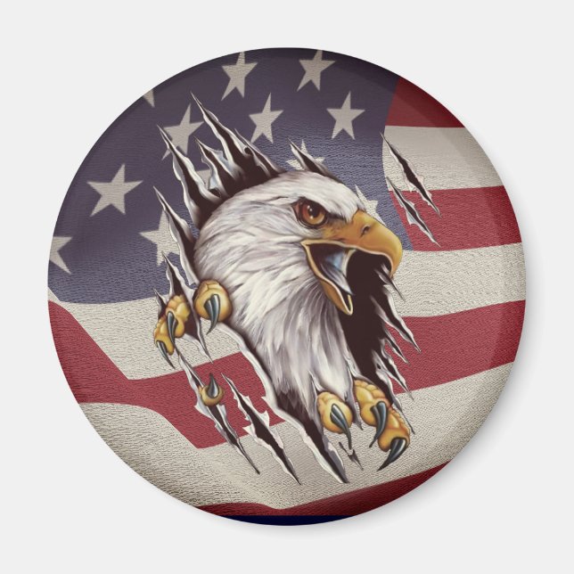 American Bald Eagle Freedom Magnet (Vorne)