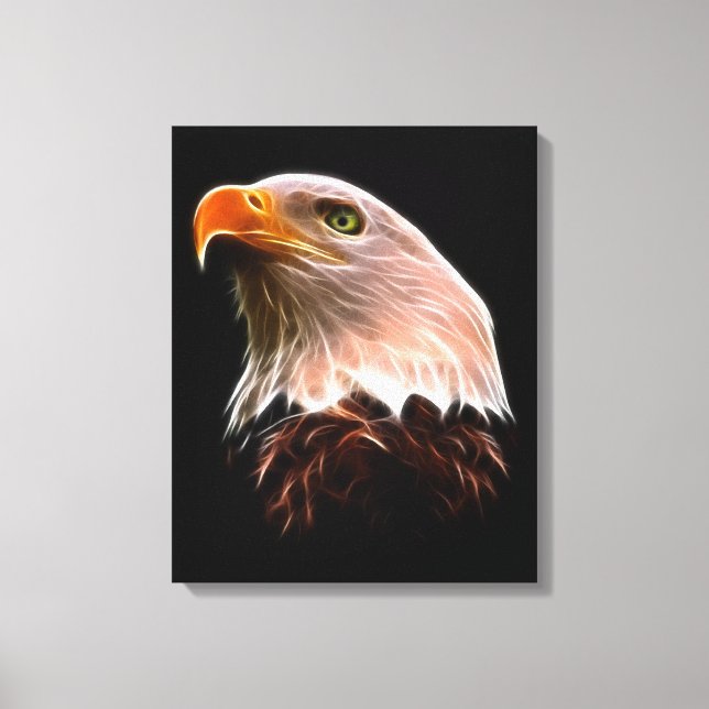 American Bald Eagle Head Leinwanddruck (Vorderseite)