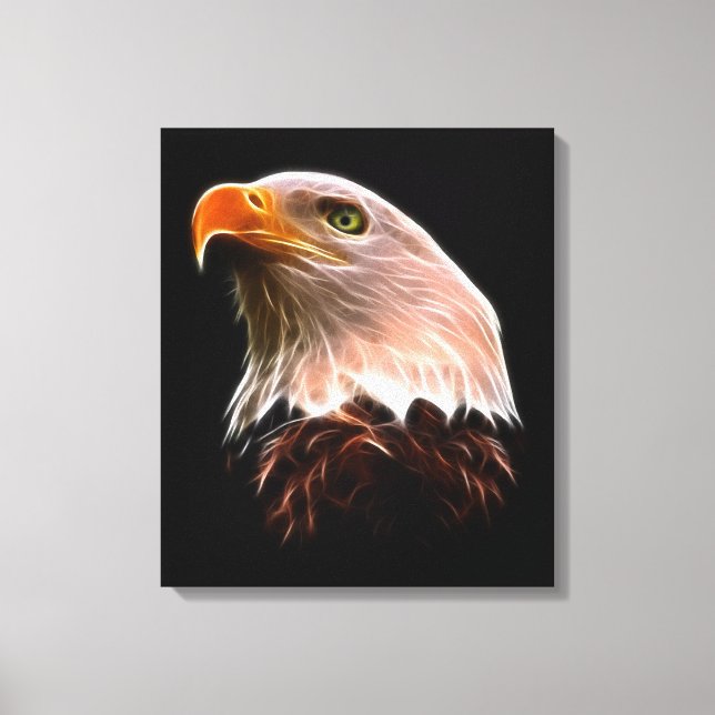 American Bald Eagle Head Leinwanddruck (Vorderseite)