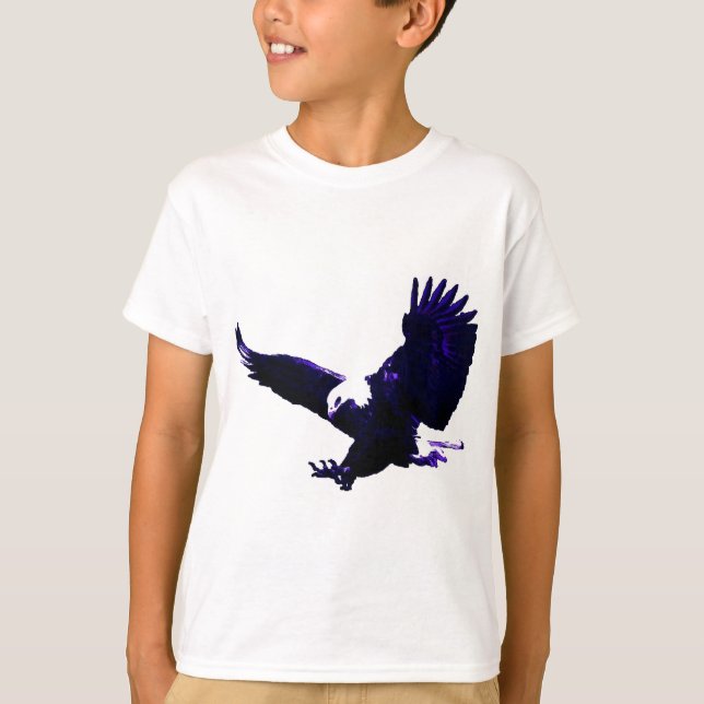 American Bald Eagle Landing T-Shirt (Vorderseite)