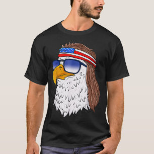 American Bald Eagle Mullet 4. Juli Funny USA m T-Shirt