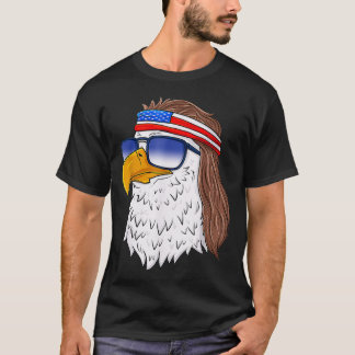 American Bald Eagle Mullet 4. Juli Funny USA m T-Shirt