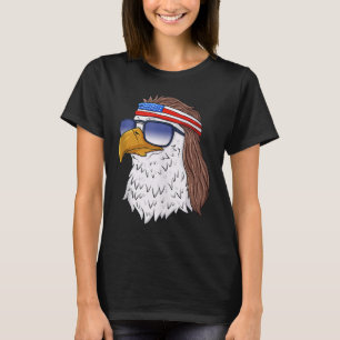 American Bald Eagle Mullet 4. Juli Funny USA P T-Shirt