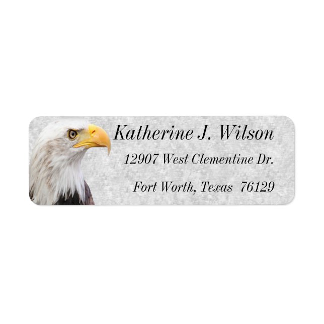 American Bald Eagle Personal Mailing Labels (Vorne)
