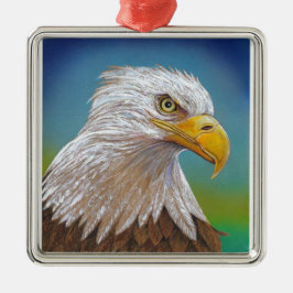 American Bald Eagle Silbernes Ornament