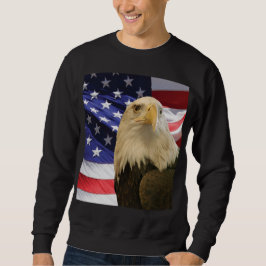 American Bald Eagle und Flag Sweatshirt
