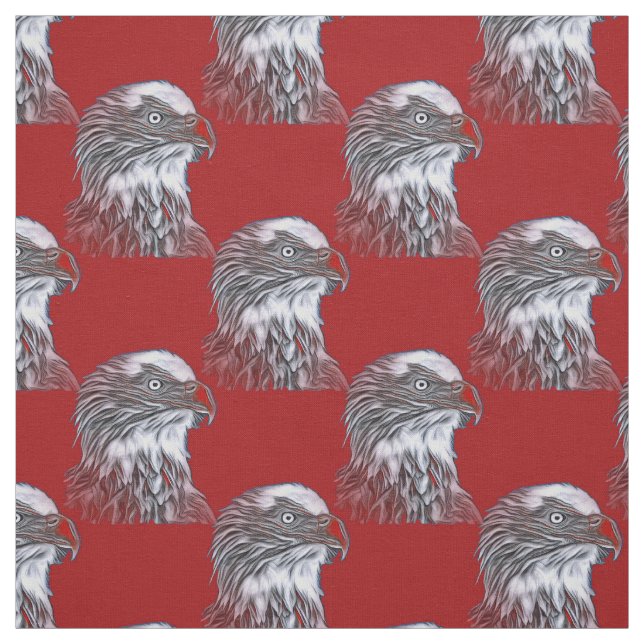 American Bald Eagle USA Red Stoff (Muster)